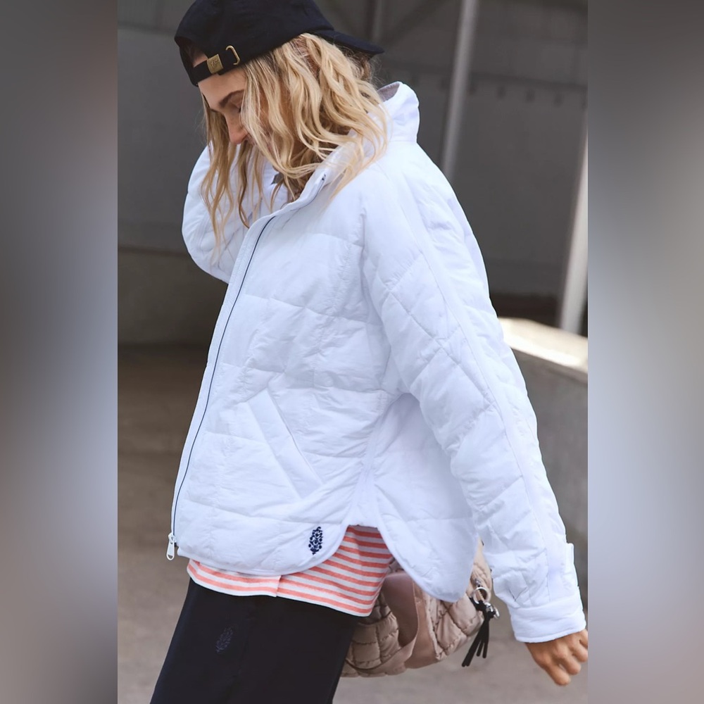 NWT Free People Pippa Packable Puffer Jacket White